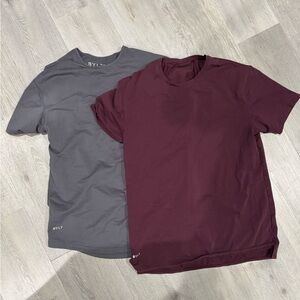 BYLT Premuim Basics XL Men Shirts - Grey/Maroon (Burgundy) 2